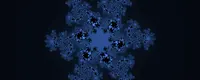 A standard 6th order fractal. I think in the juliet set? Using black and blue coloring.