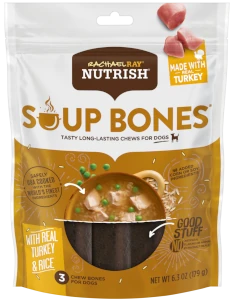 Image of a bag of Nutrish Soup Bones Turkey and Rice